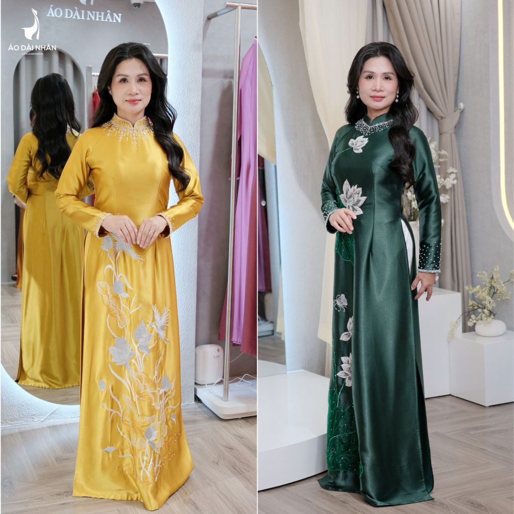 Cho thuê áo dài sui gia giá rẻ, uy tín - Áo Dài Nhân